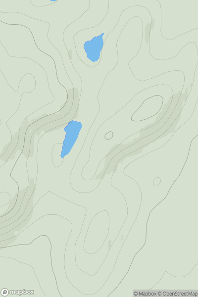 Thumbnail image for Creag Bhan [Killilan to Inverness] showing contour plot for surrounding peak